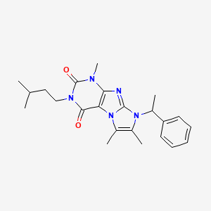 3-isopentyl-1,6,7-trimethyl-8-(1-phenylethyl)-1H-imidazo[2,1-f]purine-2,4(3H,8H)-dione