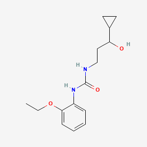 molecular formula C15H22N2O3 B2375534 1-(3-Cyclopropyl-3-hydroxypropyl)-3-(2-ethoxyphenyl)urea CAS No. 1396885-54-3