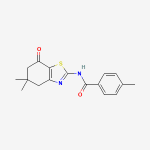 N-(5,5-Dimethyl-7-oxo(4,5,6-trihydrobenzothiazol-2-YL))(4-methylphenyl)formamide