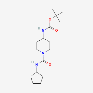 tert-Butyl 1-(cyclopentylcarbamoyl)piperidin-4-ylcarbamate