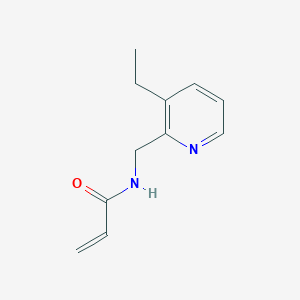 molecular formula C11H14N2O B2375555 N-[(3-Ethylpyridin-2-yl)methyl]prop-2-enamide CAS No. 1555448-11-7