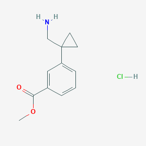 Methyl 3-[1-(aminomethyl)cyclopropyl]benzoate;hydrochloride