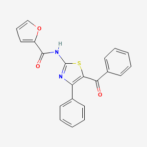 molecular formula C21H14N2O3S B2375567 N-(5-benzoyl-4-phenyl-1,3-thiazol-2-yl)furan-2-carboxamide CAS No. 312605-77-9