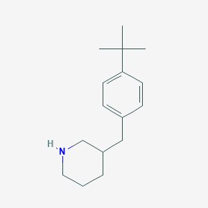 molecular formula C16H25N B237560 3-[(4-Tert-butylphenyl)methyl]piperidine CAS No. 136421-92-6