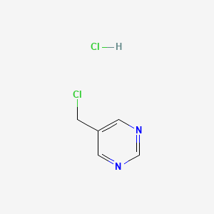 molecular formula C5H6Cl2N2 B2375615 5-(Chloromethyl)pyrimidine hydrochloride CAS No. 101346-02-5; 1337879-54-5