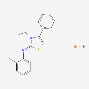 (Z)-N-(3-ethyl-4-phenylthiazol-2(3H)-ylidene)-2-methylaniline hydrobromide