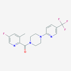 (5-Fluoro-3-methylpyridin-2-yl)-[4-[5-(trifluoromethyl)pyridin-2-yl]piperazin-1-yl]methanone