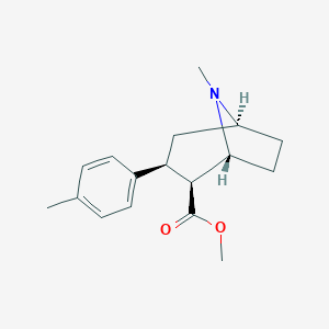 molecular formula C17H23NO2 B237566 3-(4-Methylphenyl)tropane-2-carboxylic acid methyl ester CAS No. 130342-81-3