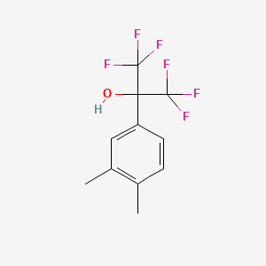 molecular formula C11H10F6O B2375695 2-(3,4-Dimethylphenyl)-1,1,1,3,3,3-hexafluoropropan-2-ol CAS No. 2379-17-1