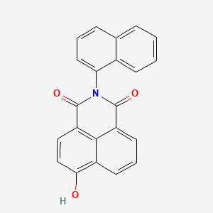 molecular formula C22H13NO3 B2375697 6-hydroxy-2-(naphthalen-1-yl)-1H-benzo[de]isoquinoline-1,3(2H)-dione CAS No. 332025-41-9