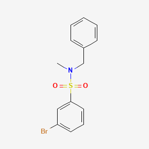 molecular formula C14H14BrNO2S B2375698 N-benzyl-3-bromo-N-methylbenzenesulfonamide CAS No. 876680-73-8
