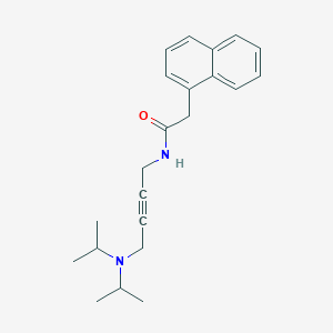 molecular formula C22H28N2O B2375704 N-(4-(diisopropylamino)but-2-yn-1-yl)-2-(naphthalen-1-yl)acetamide CAS No. 1396866-00-4