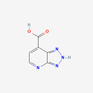 molecular formula C6H4N4O2 B2375747 4H-[1,2,3]triazolo[4,5-b]pyridine-7-carboxylic acid CAS No. 1215940-71-8