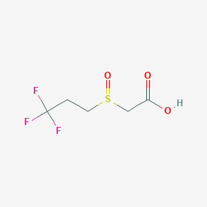 molecular formula C5H7F3O3S B2375767 2-(3,3,3-三氟丙磺酰基)乙酸 CAS No. 1408206-32-5