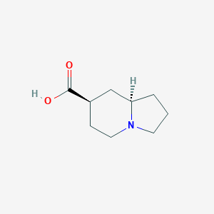 B2375769 (7R,8Ar)-1,2,3,5,6,7,8,8a-octahydroindolizine-7-carboxylic acid CAS No. 2287248-02-4