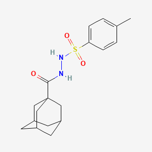 molecular formula C18H24N2O3S B2375783 N'-(4-甲苯基)磺酰基金刚烷-1-碳酰肼 CAS No. 17774-98-0