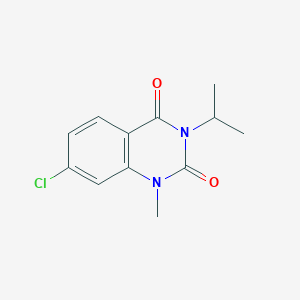 molecular formula C12H13ClN2O2 B2375797 7-氯-3-异丙基-1-甲基喹唑啉-2,4(1H,3H)-二酮 CAS No. 2320682-45-7
