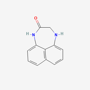 molecular formula C12H10N2O B2375799 10,13-二氮杂三环[7.4.1.0,5,14]十四-1(14),2,4,6,8-戊烯-11-酮 CAS No. 198069-22-6