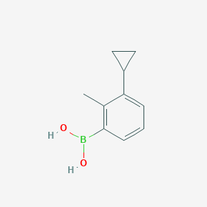 molecular formula C10H13BO2 B2375808 3-环丙基-2-甲基苯硼酸 CAS No. 2225175-51-7