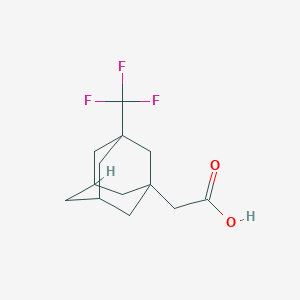 molecular formula C13H17F3O2 B2375818 2-[3-(三氟甲基)金刚烷-1-基]乙酸 CAS No. 1432681-80-5