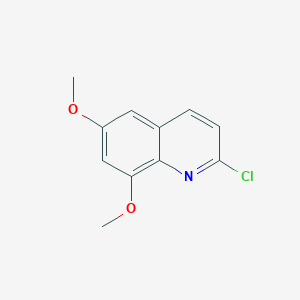 molecular formula C11H10ClNO2 B2375824 2-氯-6,8-二甲氧基喹啉 CAS No. 1339143-31-5