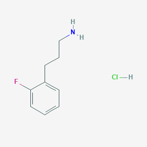 molecular formula C9H13ClFN B2375833 [3-(2-Fluorophenyl)propyl]amine hydrochloride CAS No. 1269379-11-4; 91319-62-9