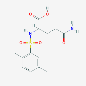 molecular formula C13H18N2O5S B2375835 4-Carbamoyl-2-(2,5-dimethylbenzenesulfonamido)butanoic acid CAS No. 1009486-78-5