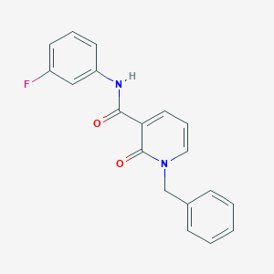 molecular formula C19H15FN2O2 B2375867 1-苄基-N-(3-氟苯基)-2-氧代-1,2-二氢吡啶-3-甲酰胺 CAS No. 933251-59-3