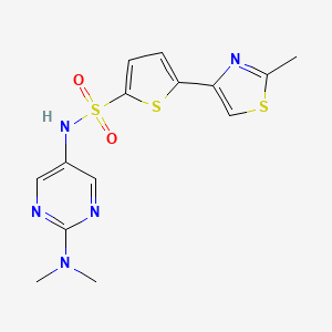 B2375869 N-(2-(dimethylamino)pyrimidin-5-yl)-5-(2-methylthiazol-4-yl)thiophene-2-sulfonamide CAS No. 1396786-02-9
