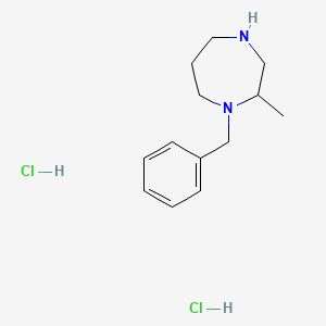 molecular formula C13H22Cl2N2 B2375873 1-苄基-2-甲基-1,4-二氮杂环己烷二盐酸盐 CAS No. 2230799-77-4