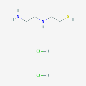 molecular formula C4H14Cl2N2S B2375913 2-(2-Aminoethylamino)ethanethiol;dihydrochloride CAS No. 14706-38-8
