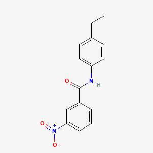 molecular formula C15H14N2O3 B2375938 N-(4-乙基苯基)-3-硝基苯甲酰胺 CAS No. 313268-04-1