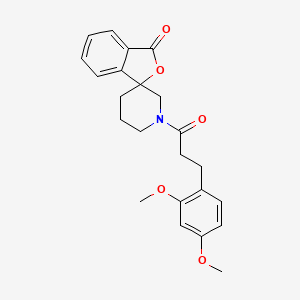 B2375942 1'-(3-(2,4-dimethoxyphenyl)propanoyl)-3H-spiro[isobenzofuran-1,3'-piperidin]-3-one CAS No. 1797319-32-4