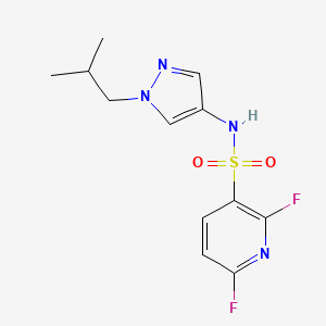 B2375952 2,6-difluoro-N-[1-(2-methylpropyl)-1H-pyrazol-4-yl]pyridine-3-sulfonamide CAS No. 2094437-90-6