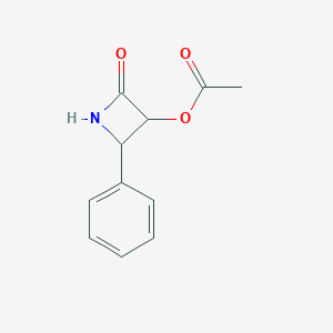 molecular formula C8H9ClO2S B237596 3-乙酰氧基-4-苯基-2-氮杂环丁酮 CAS No. 133066-59-8