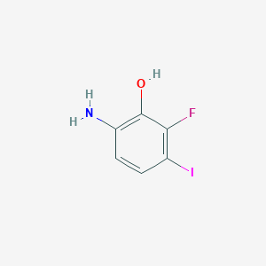 6-Amino-2-fluoro-3-iodophenol
