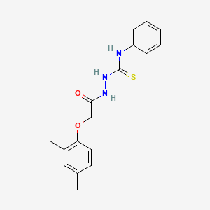 molecular formula C17H19N3O2S B2375972 1-(2-(2,4-Dimethylphenoxy)acetyl)-4-phenylthiosemicarbazide CAS No. 650630-68-5