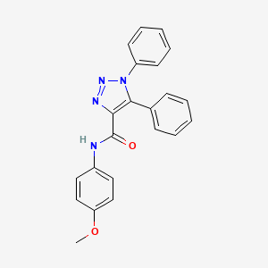 molecular formula C22H18N4O2 B2375985 N-(4-甲氧基苯基)-1,5-二苯基-1H-1,2,3-三唑-4-甲酰胺 CAS No. 904814-17-1