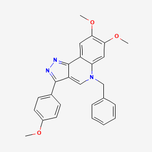 5-benzyl-7,8-dimethoxy-3-(4-methoxyphenyl)-5H-pyrazolo[4,3-c]quinoline