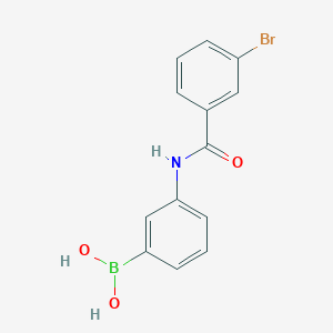 molecular formula C13H11BBrNO3 B2376023 (3-(3-溴苯甲酰氨基)苯基)硼酸 CAS No. 2246865-32-5