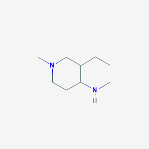 molecular formula C9H18N2 B2376030 6-甲基-十氢-1,6-萘啶 CAS No. 135037-28-4