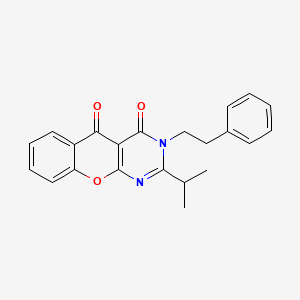 2-isopropyl-3-phenethyl-3H-chromeno[2,3-d]pyrimidine-4,5-dione