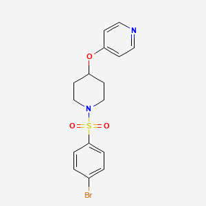 4-((1-((4-Bromophenyl)sulfonyl)piperidin-4-yl)oxy)pyridine