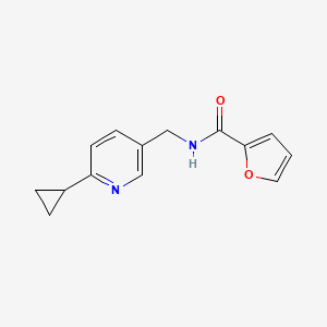 N-((6-cyclopropylpyridin-3-yl)methyl)furan-2-carboxamide