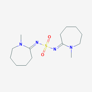 Bis(hexahydro-1-methyl-2H-azepin-2-ylidene)sulfamide