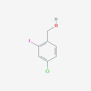 molecular formula C7H6ClIO B2376061 (4-Chloro-2-iodophenyl)methanol CAS No. 244104-55-0