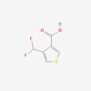 molecular formula C6H4F2O2S B2376064 4-(Difluoromethyl)thiophene-3-carboxylic acid CAS No. 1783508-32-6