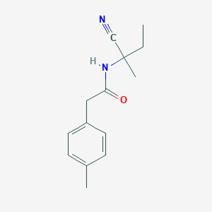 molecular formula C14H18N2O B2376089 N-(1-cyano-1-methylpropyl)-2-(4-methylphenyl)acetamide CAS No. 1252398-59-6