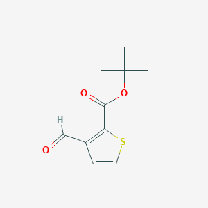 molecular formula C10H12O3S B2376093 Tert-butyl 3-formylthiophene-2-carboxylate CAS No. 1379369-59-1