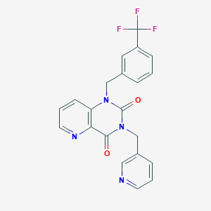 3-(pyridin-3-ylmethyl)-1-(3-(trifluoromethyl)benzyl)pyrido[3,2-d]pyrimidine-2,4(1H,3H)-dione